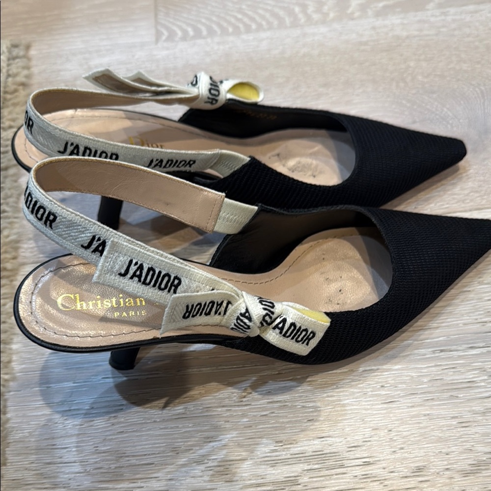 Dior Black J'Adior Slingback Pumps